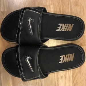 Nike slides, size 10